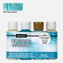 DECOART Designer Finishes 59ml Salt Wash Beach Set x 4