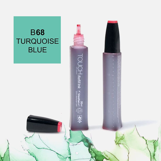 SHINHAN Touch Alcohol Ink 20ml B68 Turquoise Blue