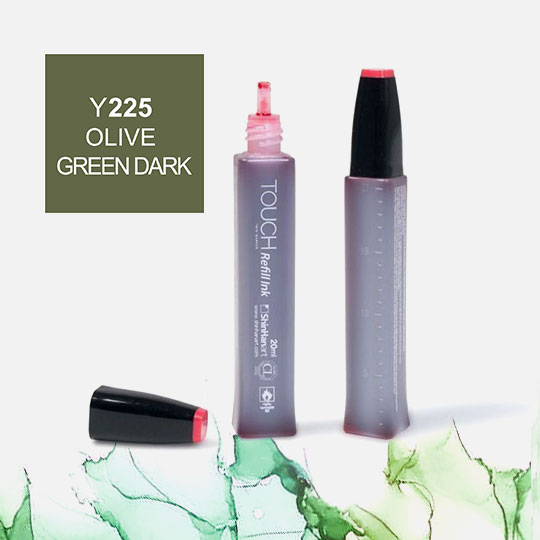 SHINHAN Touch Alcohol Ink 20ml Y225 Olive Green Dark