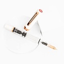 TWSBI Eco White Rose Gold Fountain Pen Extra Fine