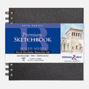 STILLMAN & BIRN Beta White Paper Spiral Sketchbook 270gsm Square 7” x 7” x 25