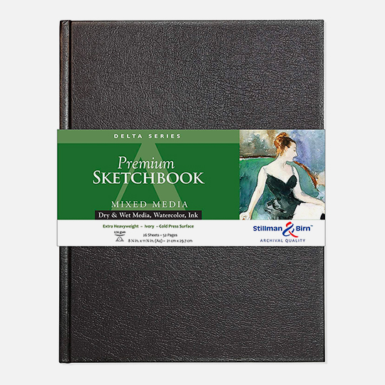 STILLMAN & BIRN Delta Ivory Paper Hardbound Sketchbook 270gsm Portrait A4 x 26