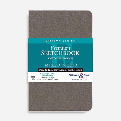 STILLMAN & BIRN Epsilon Softcover Sketchbook 150gsm Portrait 5½” x 8½” x 46