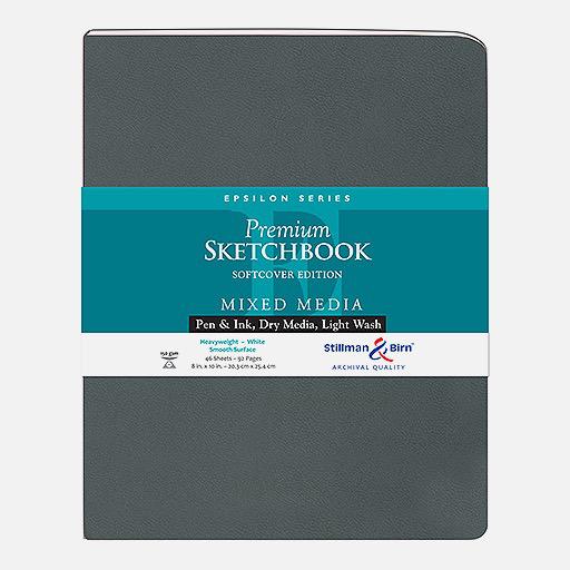 STILLMAN & BIRN Epsilon Softcover Sketchbook 150gsm Portrait 8" x 10" x 46