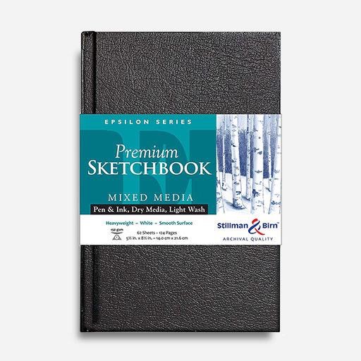 STILLMAN & BIRN Epsilon Hardbound Sketchbook 150gsm Portrait 5½” x 8½” x 62