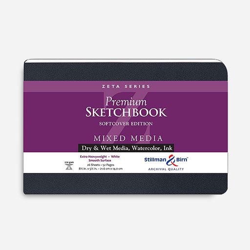 STILLMAN & BIRN Zeta Softcover Sketchbook 270gsm Landscape 5½” x 8½” x 26