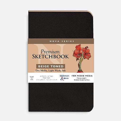 STILLMAN & BIRN Nova Beige Paper Softcover Sketchbook 150gsm Portrait 5½” x 8½” x 46