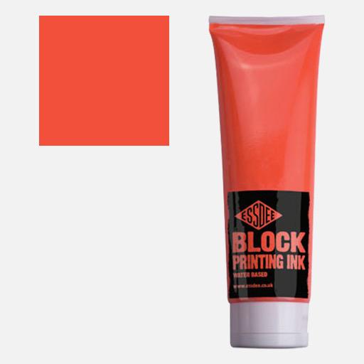 ESSDEE Block Printing Ink 300ml Fluorescent Orange