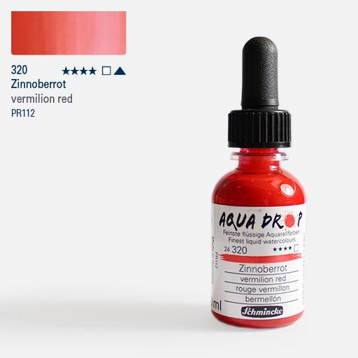 SCHMINCKE Aqua Drop Watercolor Ink 30ml Vermilion Red