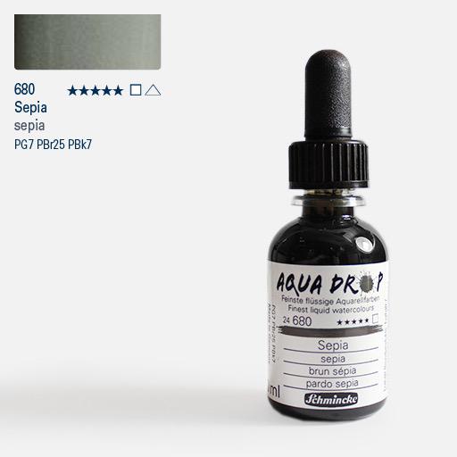 SCHMINCKE Aqua Drop Watercolor Ink 30ml Sepia