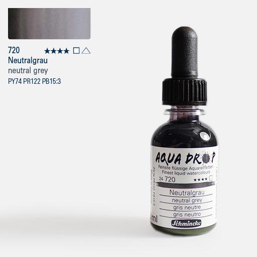 SCHMINCKE Aqua Drop Watercolor Ink 30ml Neutral Grey