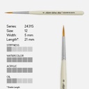 SILVER Ultra Mini Golden Taklon Designer Round Brush 12