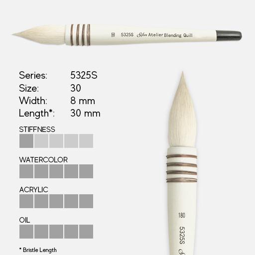 SILVER Atelier Blending Quill Round Brush 30