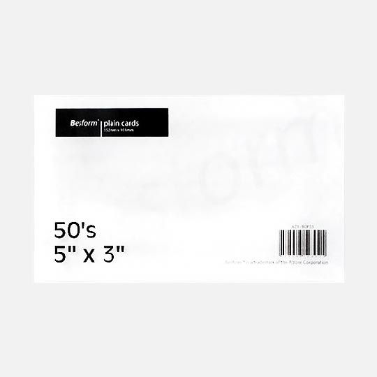 A'ZONE Besform Plain Card 230gsm 4” x 6” x 50