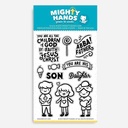MIGHTY HANDS Clear Stamp 4” x 6” Children Of God