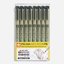 SAKURA Pigma Micron PN Pen Set x 8