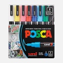 UNI Posca Acrylic Marker Fine Tip Set x 8