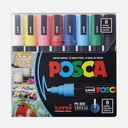 UNI Posca Acrylic Marker Medium Tip Set x 8