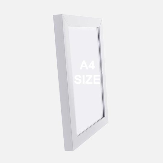 OVJ Wooden Picture Frame A4 White