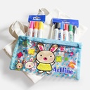 ARTLINE Create Your Own Design Tote Bag Value Set x 8 (Free Tote Bag Included)