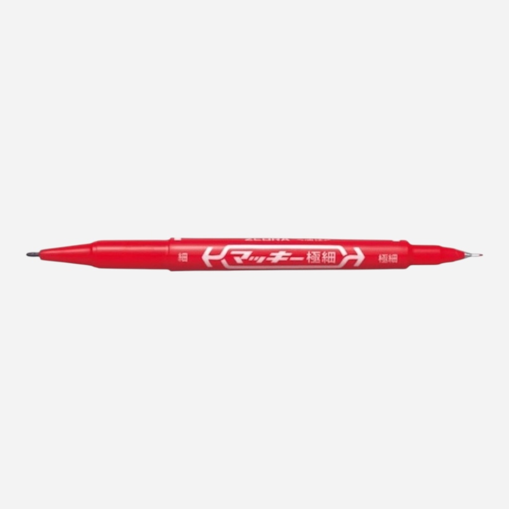 ZEBRA Mckee Permanent Marker Red
