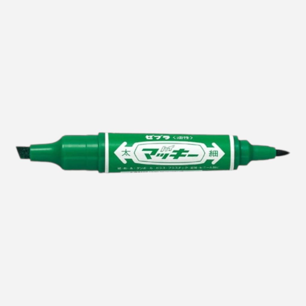 ZEBRA Hi-Mckee Permanent Marker Green