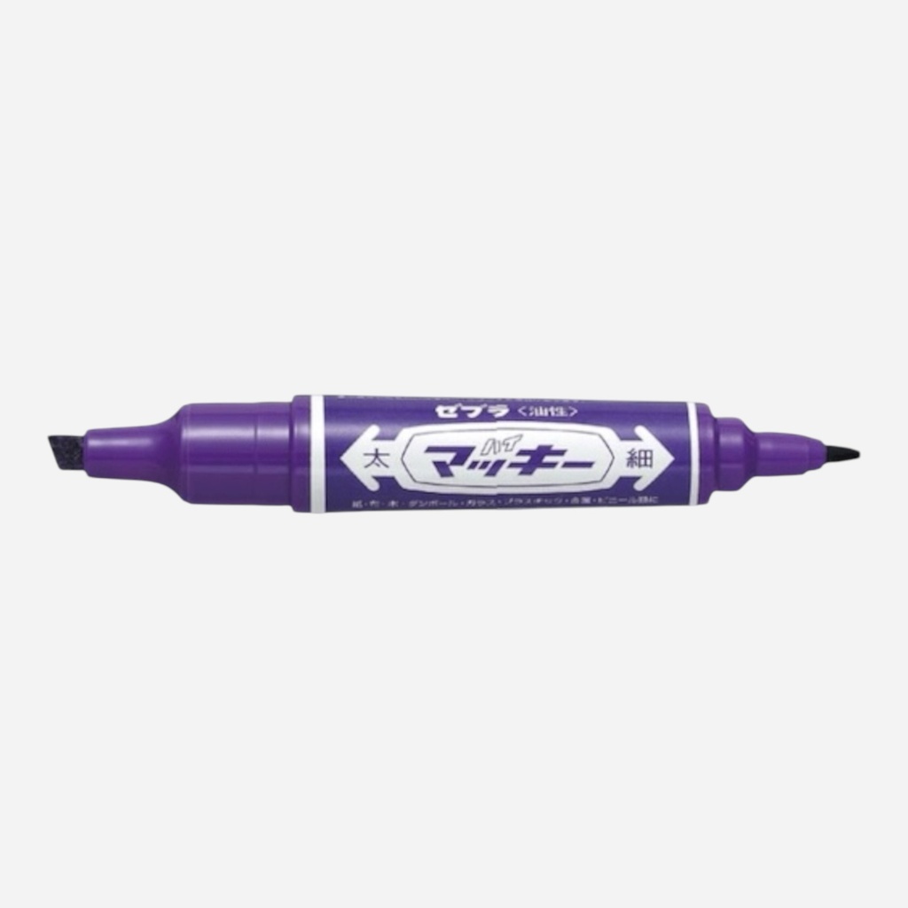 ZEBRA Hi-Mckee Permanent Marker Purple