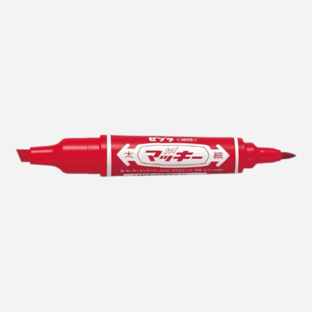 ZEBRA Hi-Mckee Permanent Marker Red