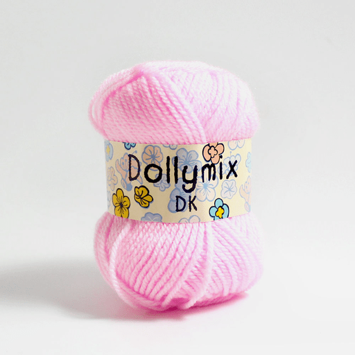 KING COLE Dolly Mix Acrylic Yarn 25g Pink