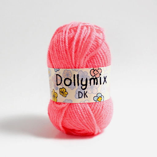 KING COLE Dolly Mix Acrylic Yarn 25g Salmon Pink