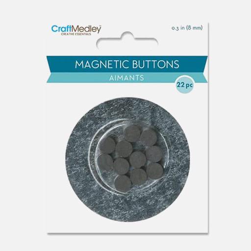 MULTICRAFT Craft Medley Magnetic Button 8mm x 22