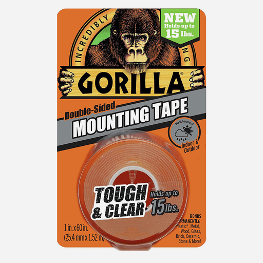 GORILLA Clear Mounting Tape 1” x 60”