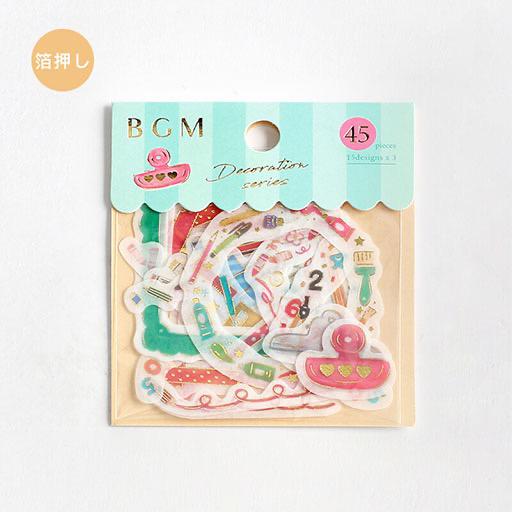 BGM Deco Sticker Decoration Stationery x 3