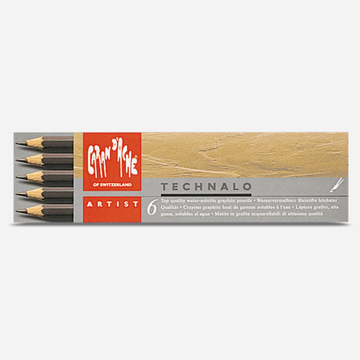 CARAN D'ACHE Technalo Water-Soluble Graphite Pencil Set x 6