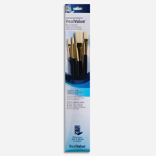 PRINCETON 9131 Real Value Natural Bristle Brush Set x 4