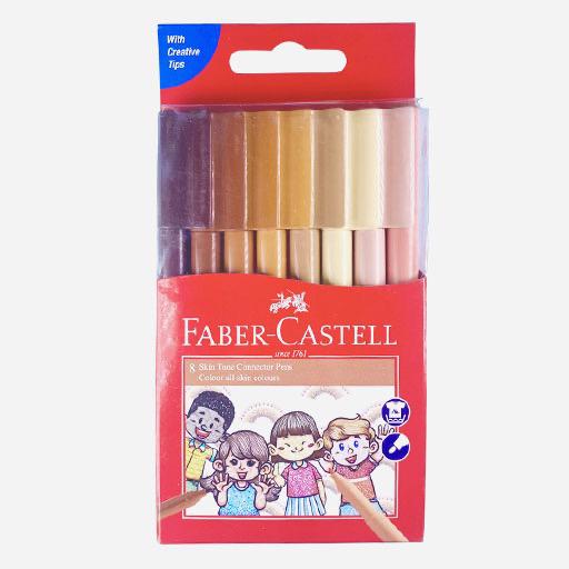 FABER-CASTELL Connector Pen Skin Tone Set x 8