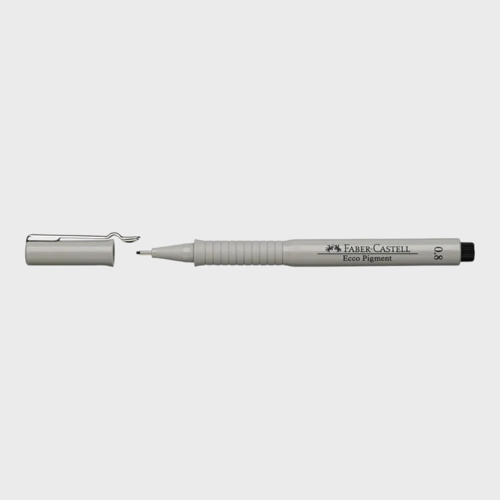 FABER-CASTELL Ecco Pigment Drawing Pen 0.8mm Black