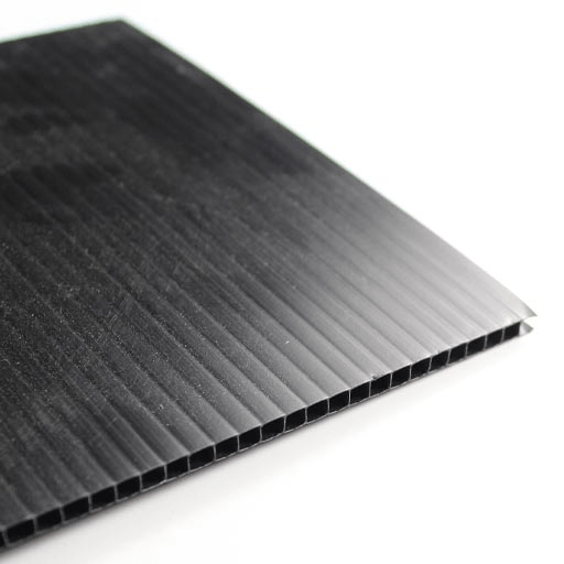 OVJ Plastic Corrugated Board A2 Black