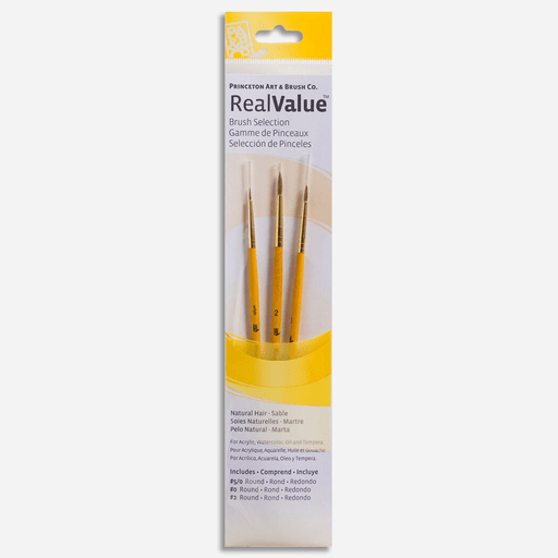PRINCETON 9105 Real Value Brush Set x 3