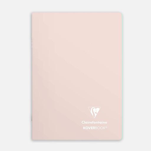 CLAIREFONTAINE Koverbook Blush Lined Notebook 90gsm A5 x 96 Pastel Pink