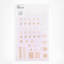 WORLD CRAFT Seal & Monthly Sheet Craft Sticker Orange