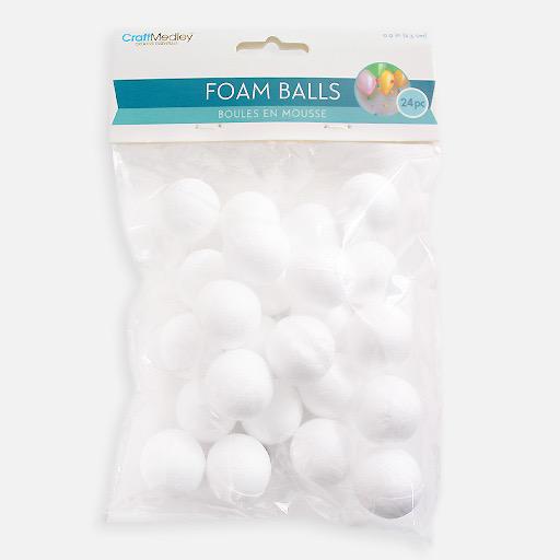 MULTICRAFT Craft Medley Foam Ball 1” x 24