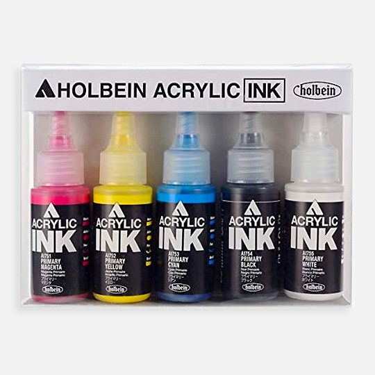 HOLBEIN Artist Acrylic Ink 30ml Set x 5