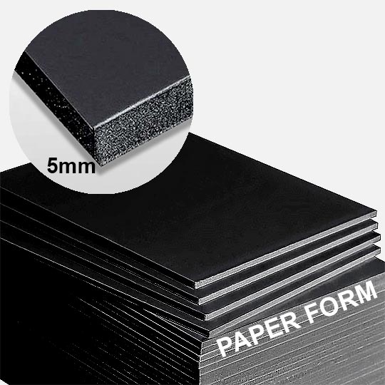 ART FOAM Standard Black Foam Board 5mm x 24” x 36”