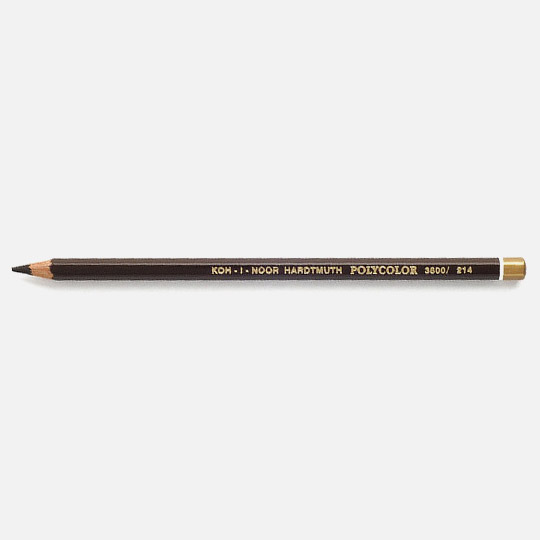 KOH-I-NOOR Polycolor Color Pencil 214 Dark Earth Brown