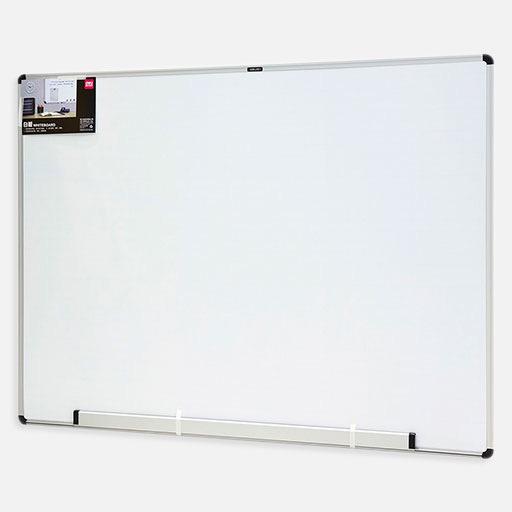 DELI Dry Erase White Board Aluminium Frame 120cm x 90cm