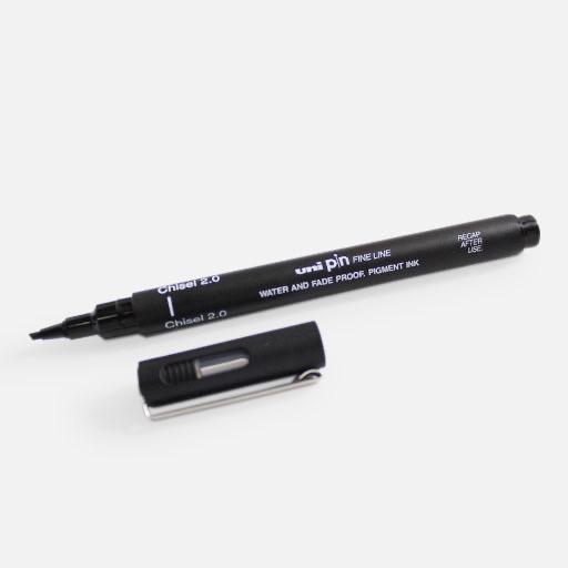 UNI Pin Calligraphy Pen 2mm Black