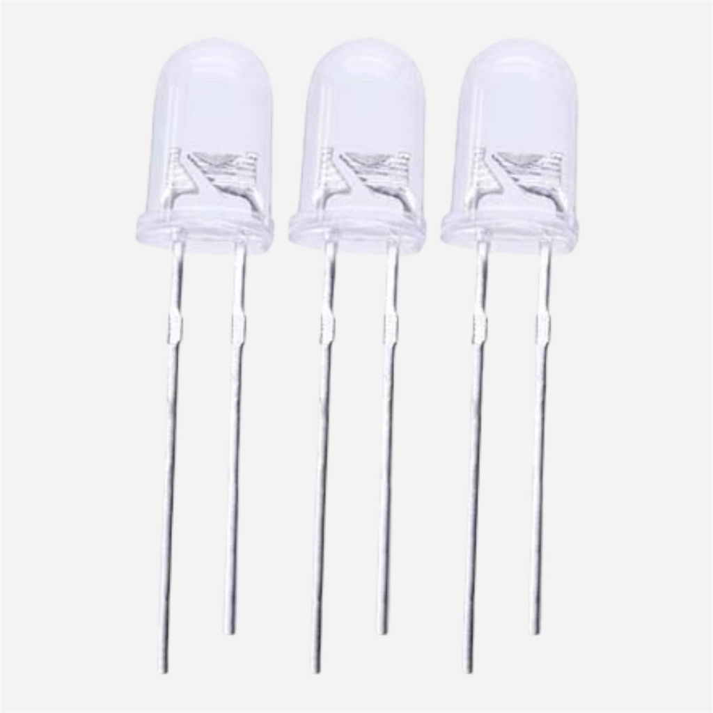 OVJ LED Indicator Lamp 3V 5mm Super Bright White