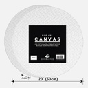 OVJ Stretched Cotton Canvas 380gsm Circle 15mm x 50cm