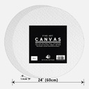 OVJ Stretched Cotton Canvas 380gsm Circle 15mm x 60cm